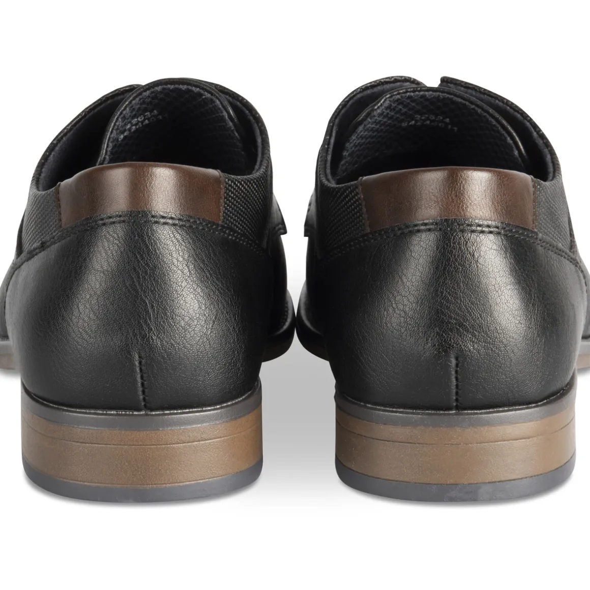 Veterschoenen ZWART