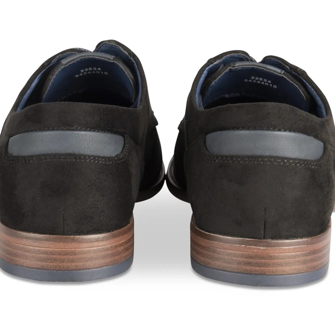 Veterschoenen ZWART