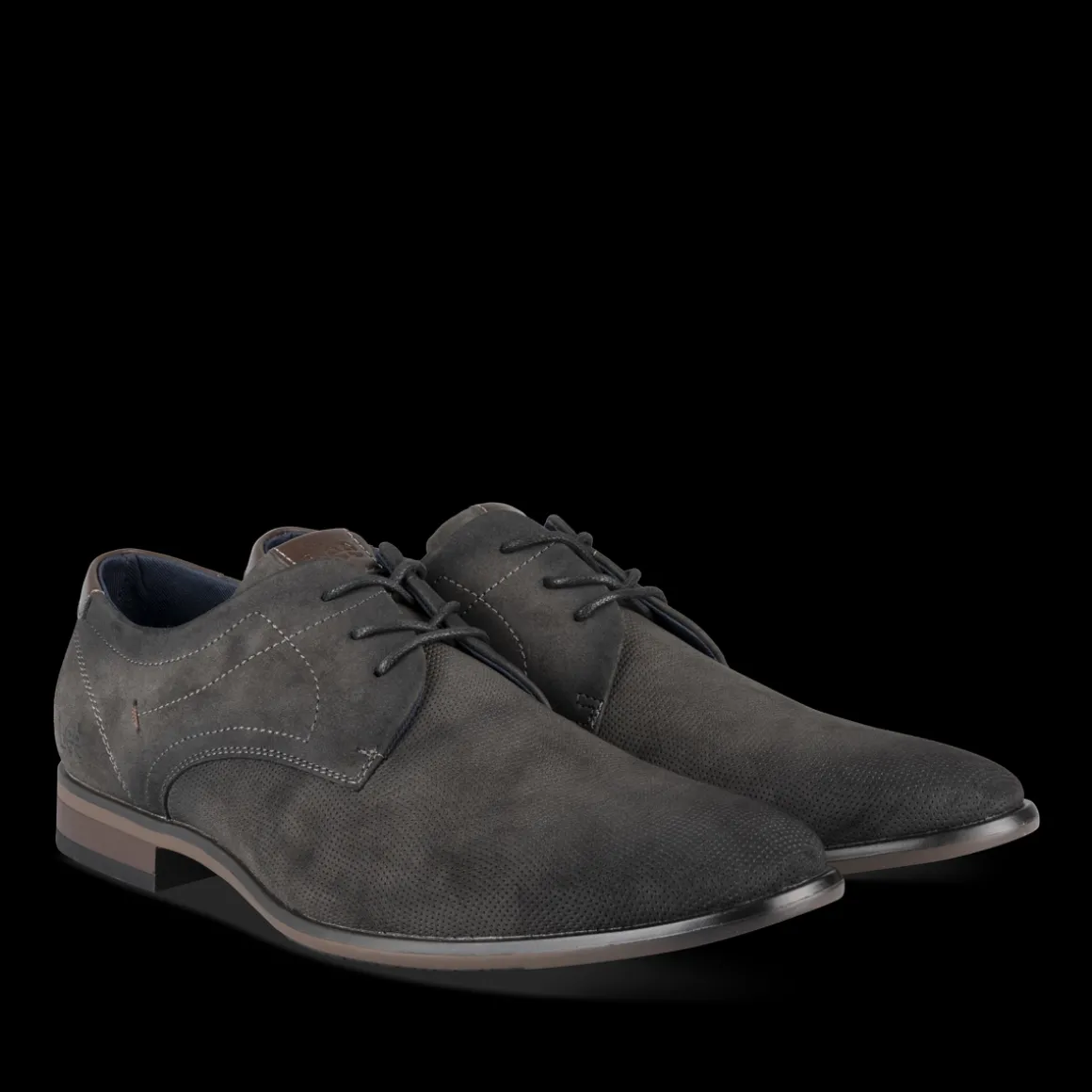 Veterschoenen ZWART
