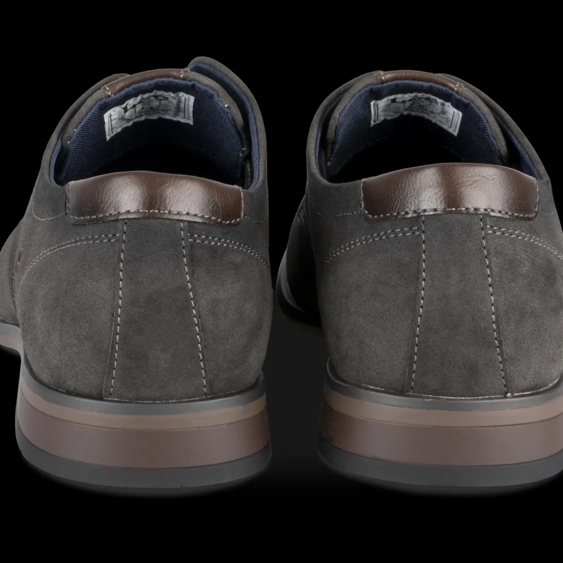Veterschoenen ZWART
