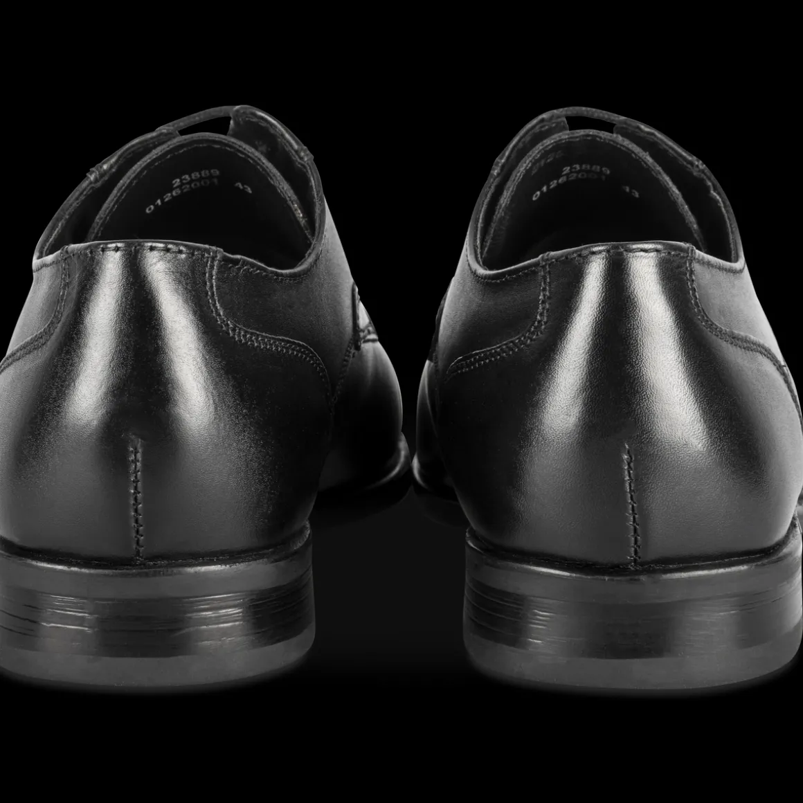 Veterschoenen ZWART