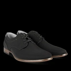 Veterschoenen ZWART