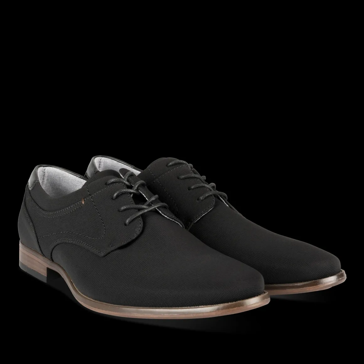 Veterschoenen ZWART