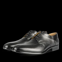 Veterschoenen ZWART