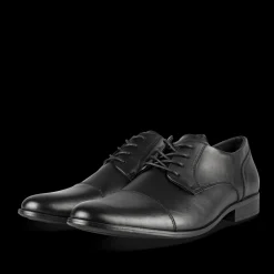 Veterschoenen ZWART