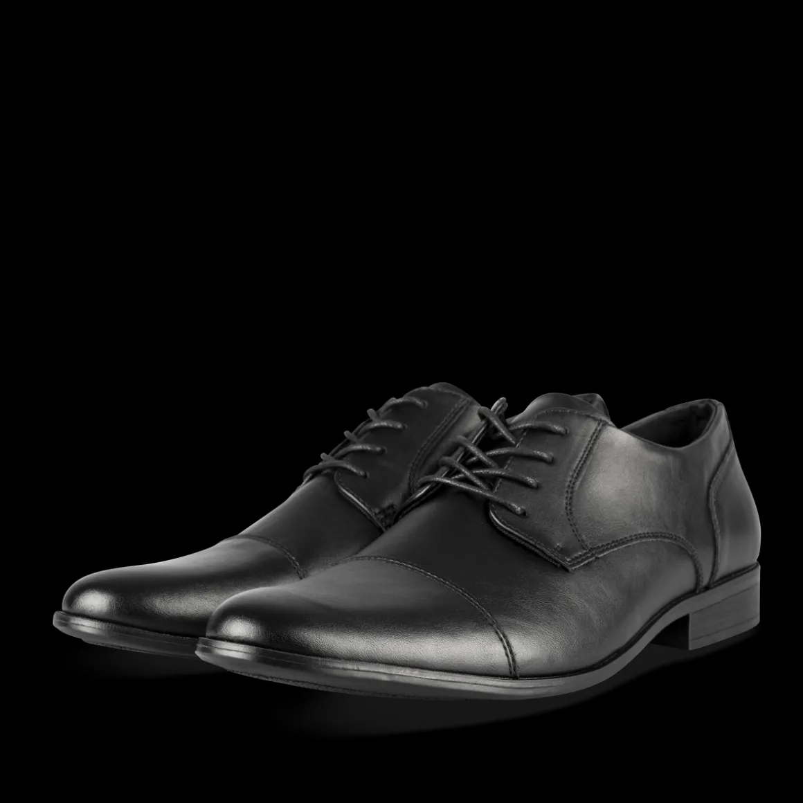 Veterschoenen ZWART