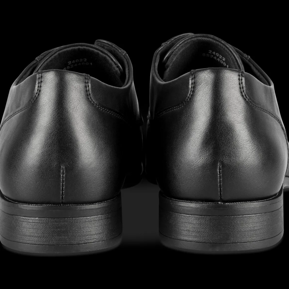 Veterschoenen ZWART