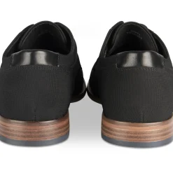 Veterschoenen ZWART