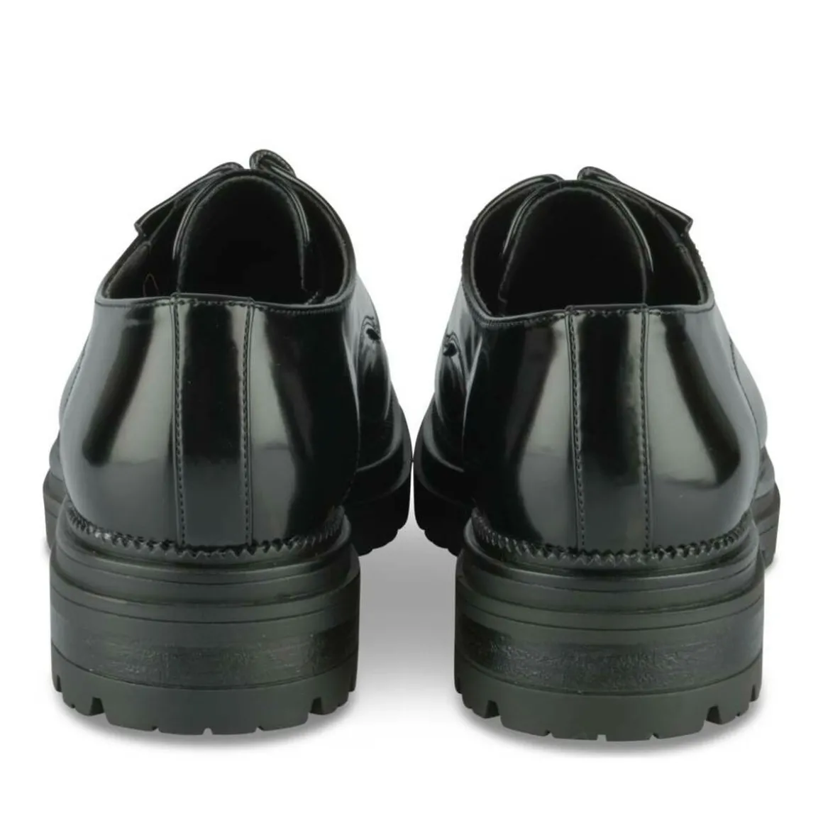 Veterschoenen ZWART