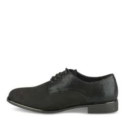 Veterschoenen ZWART