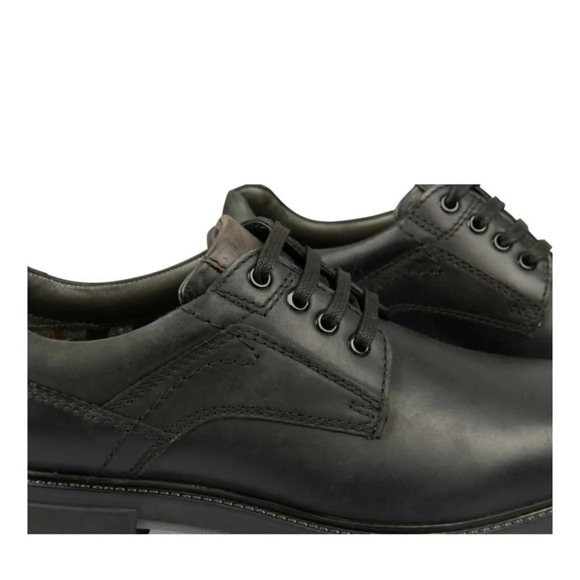 Veterschoenen ZWART
