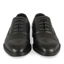 Veterschoenen ZWART