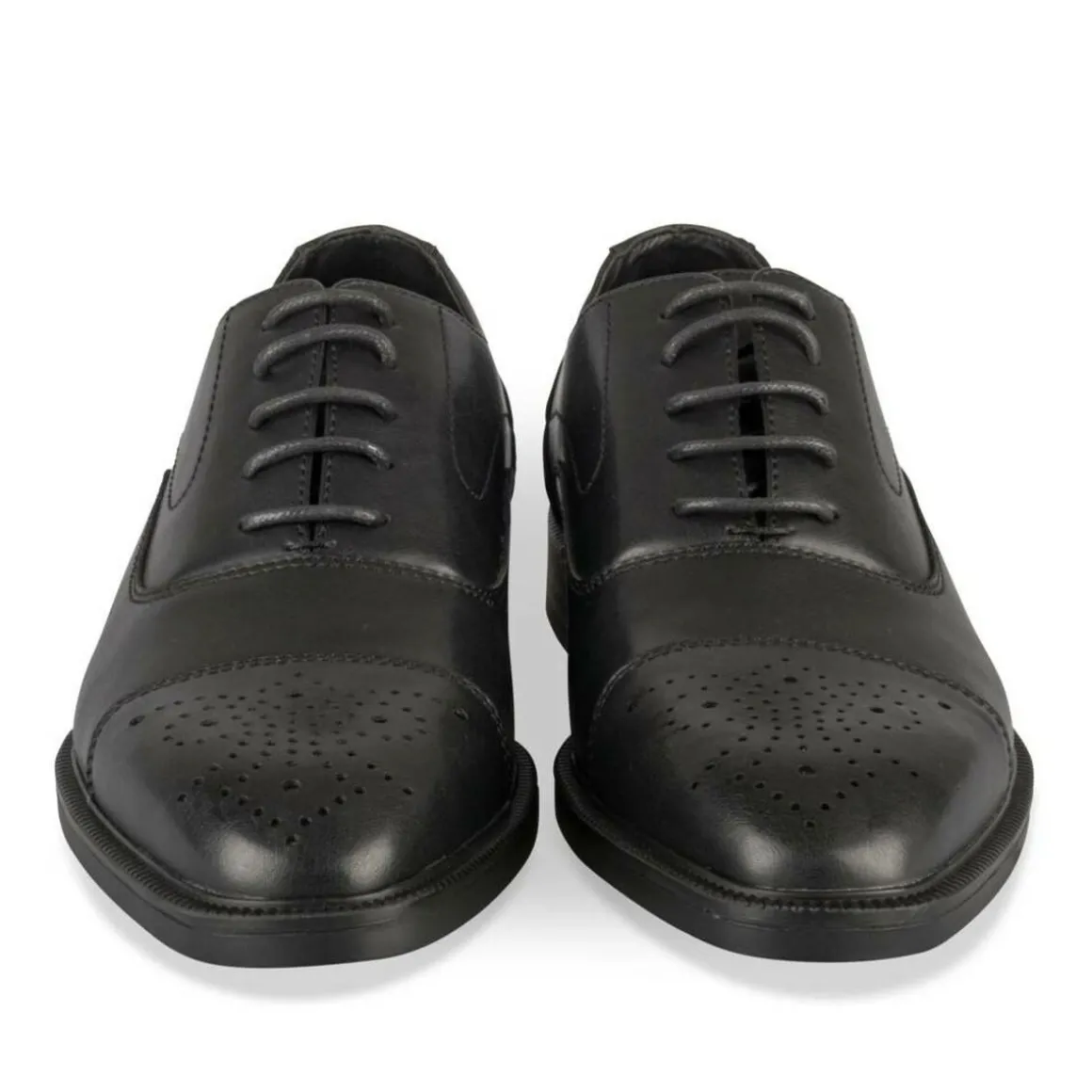 Veterschoenen ZWART