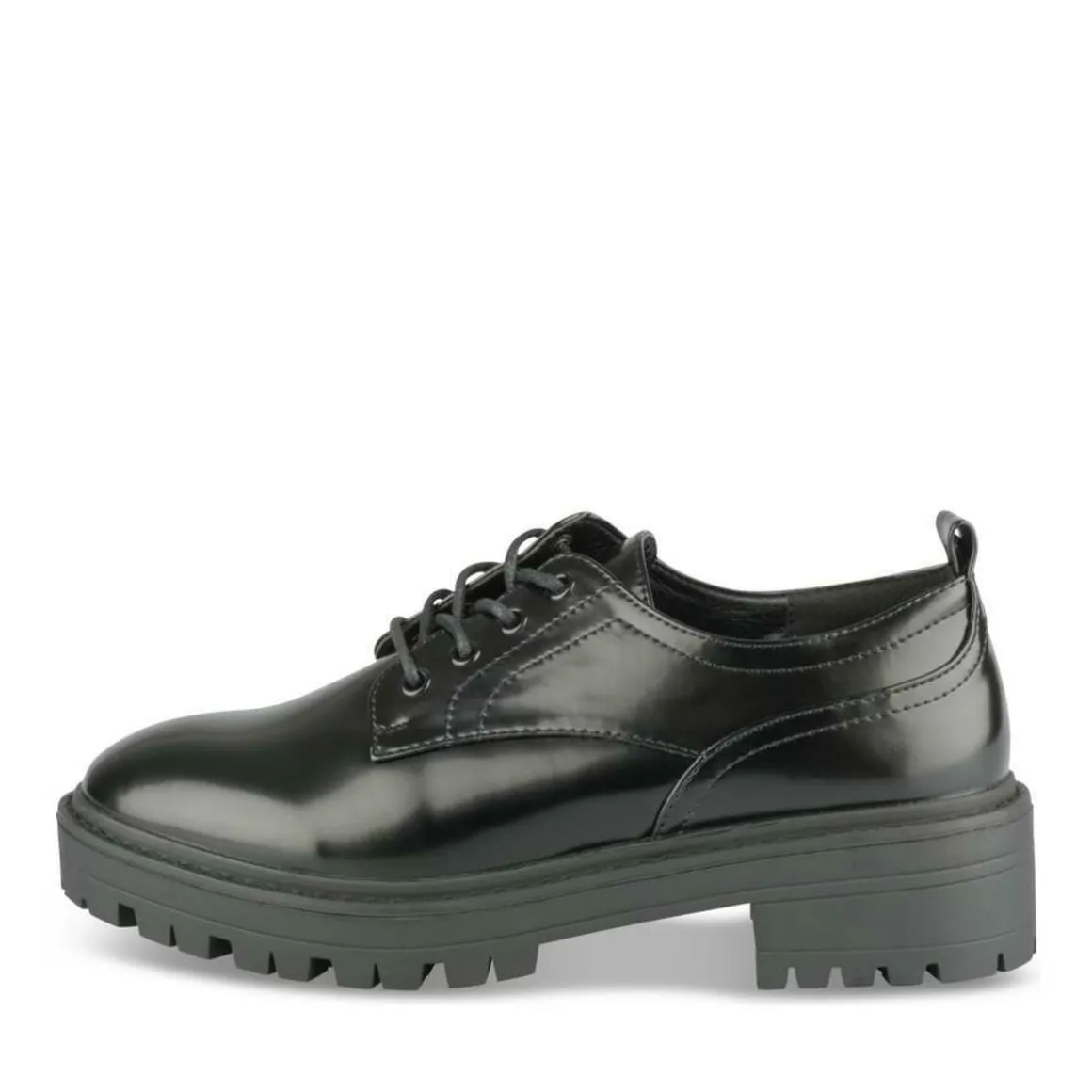 Veterschoenen ZWART