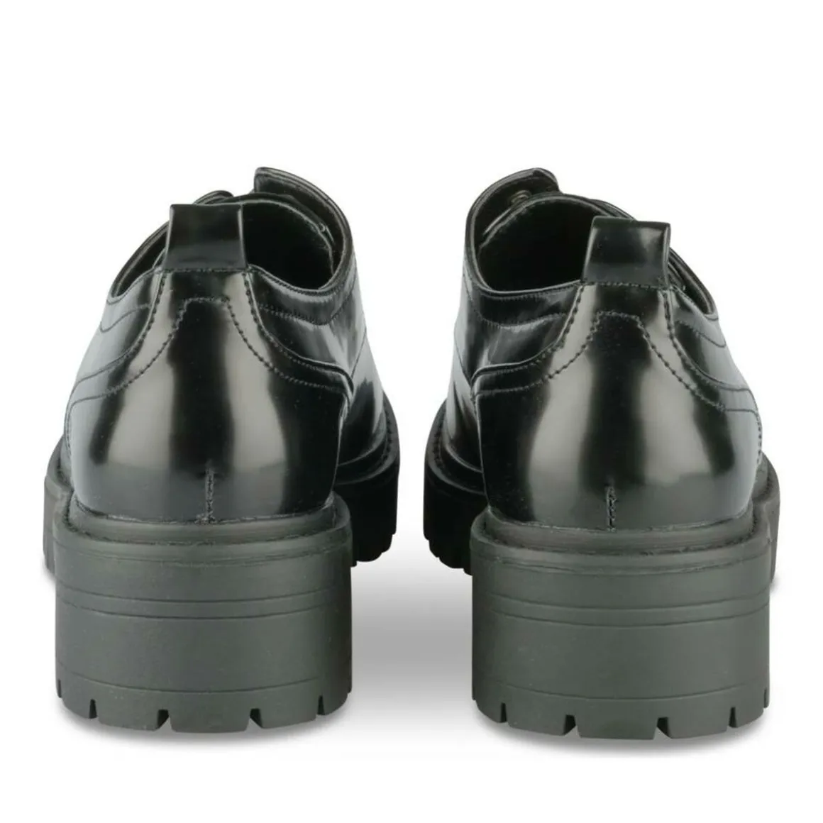 Veterschoenen ZWART