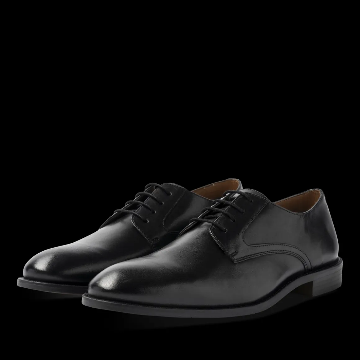 Veterschoenen ZWART