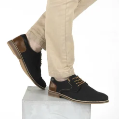 Veterschoenen ZWART