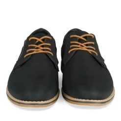 Veterschoenen ZWART