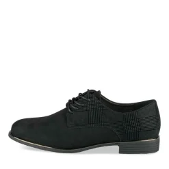 Veterschoenen ZWART