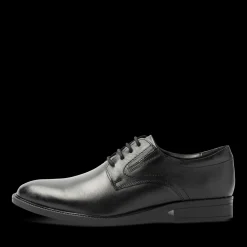 Veterschoenen ZWART