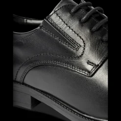 Veterschoenen ZWART