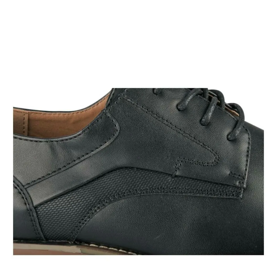 Veterschoenen ZWART
