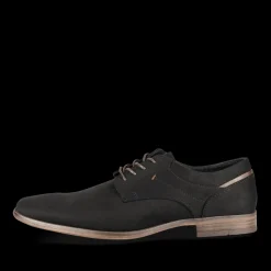 Veterschoenen ZWART