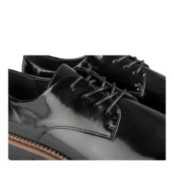 Veterschoenen ZWART