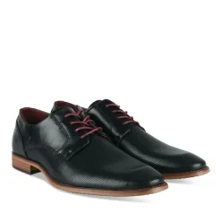 Veterschoenen ZWART