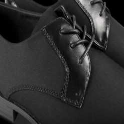 Veterschoenen ZWART
