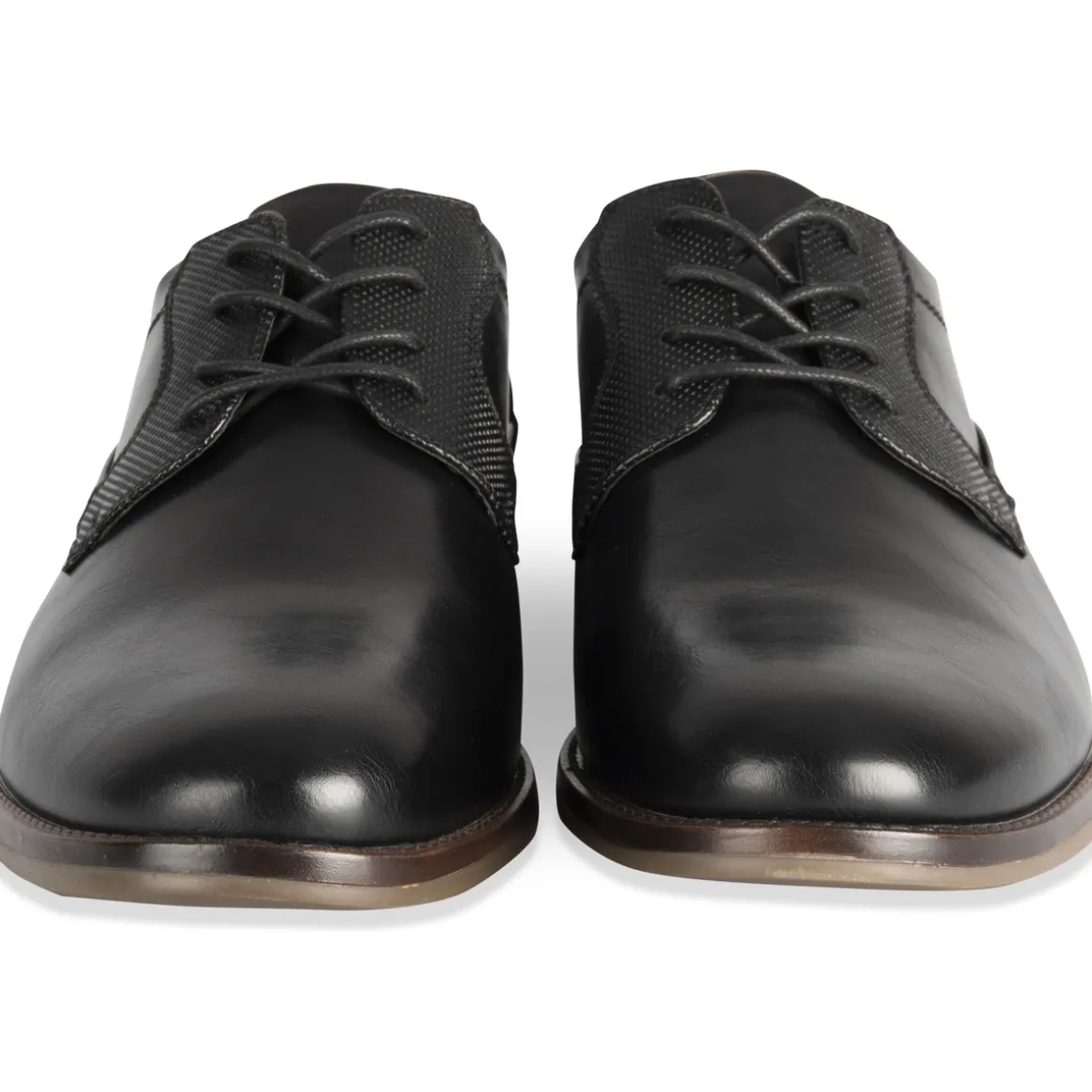 Veterschoenen ZWART
