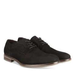 Veterschoenen ZWART