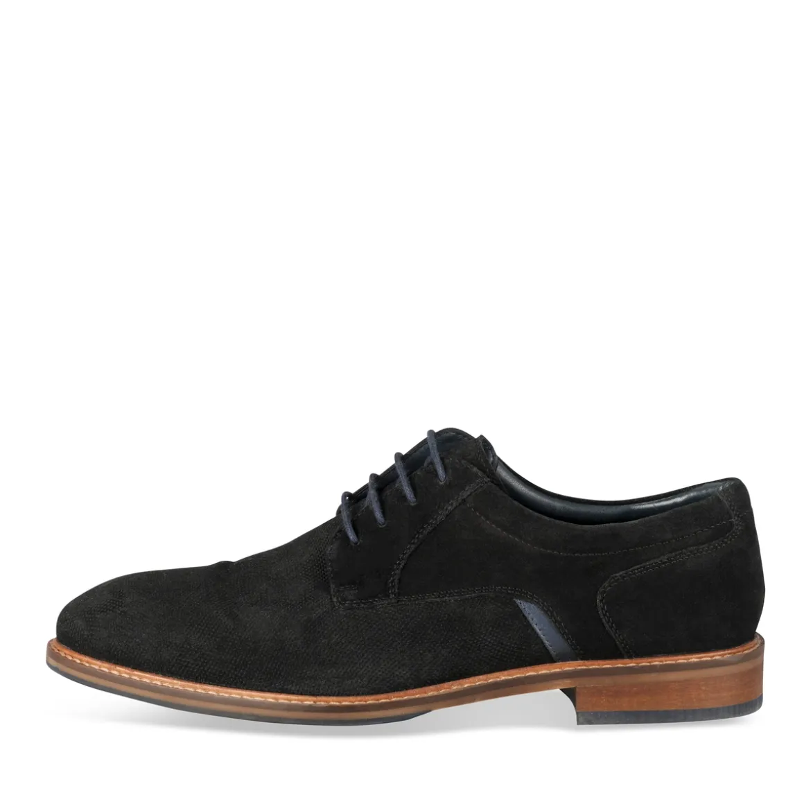 Veterschoenen ZWART
