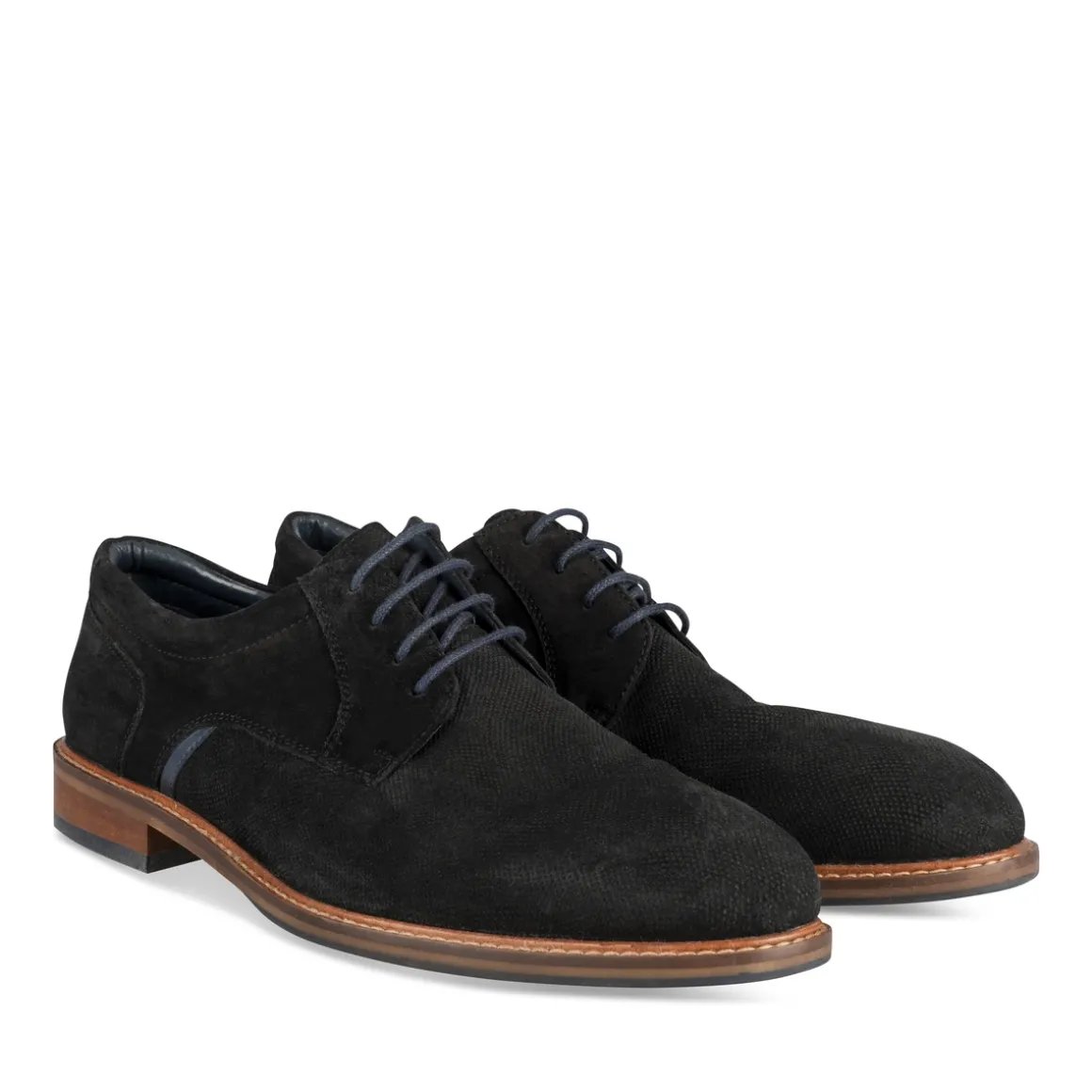 Veterschoenen ZWART