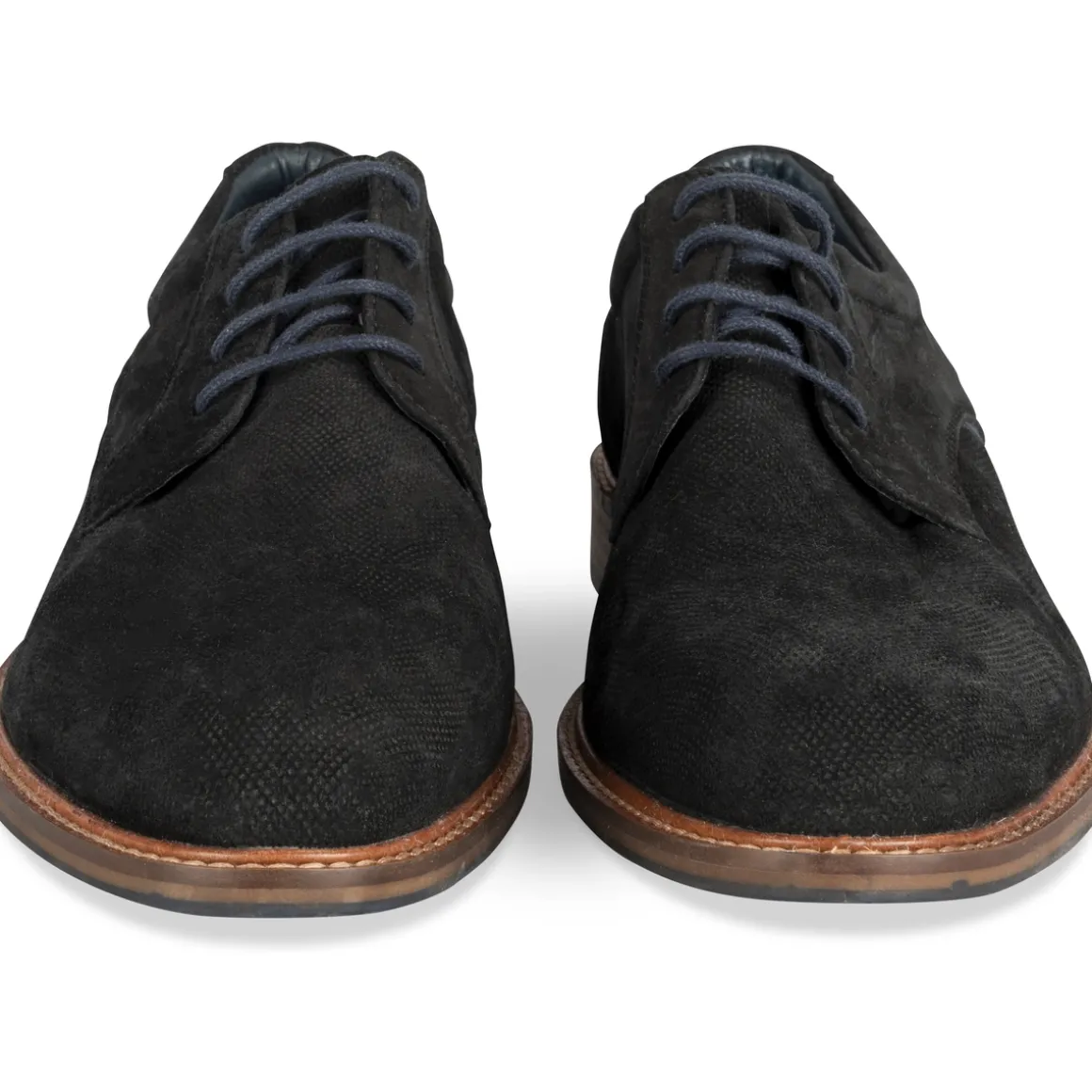 Veterschoenen ZWART