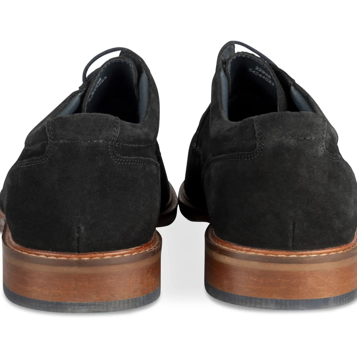 Veterschoenen ZWART