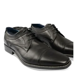 Veterschoenen ZWART B-BLAKE LEER