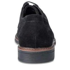 Veterschoenen ZWART DENIM SIDE LEER