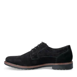 Veterschoenen ZWART DENIM SIDE LEER